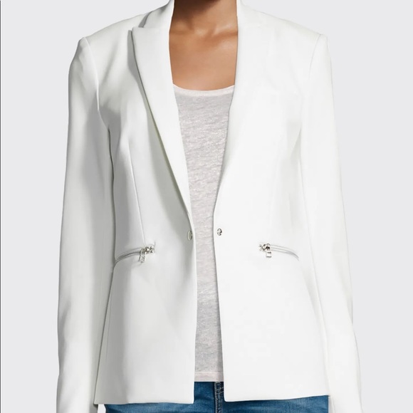 Veronica Beard White Scuba Jacket - Picture 4 of 9